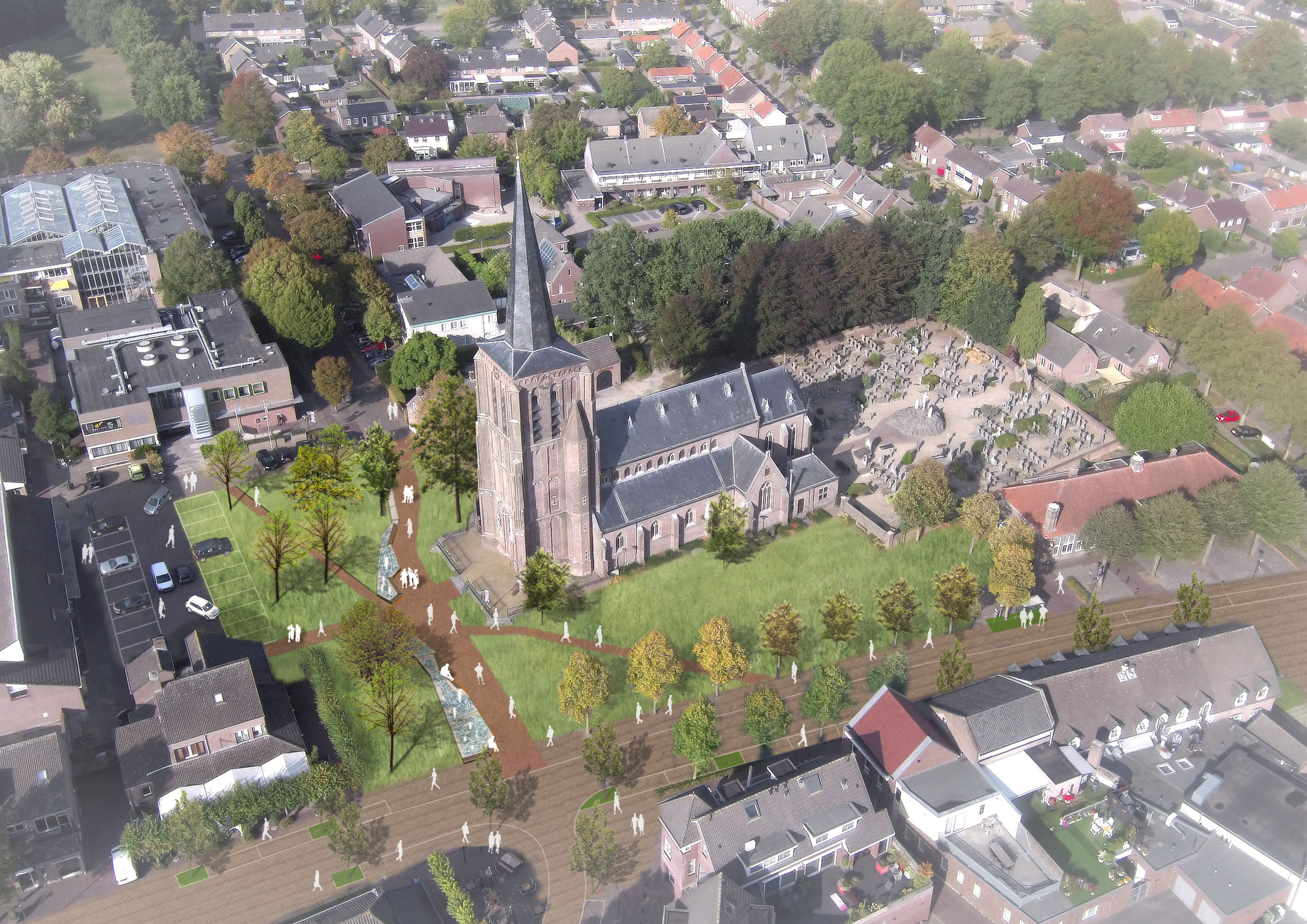 19007 Bakel dorpsplein 3Dbeeld 20191204
